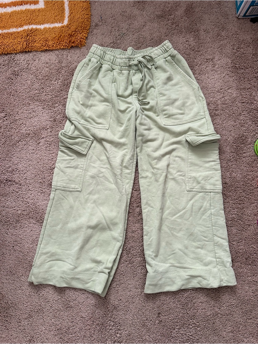 wild fable Sage Green Wide Leg Cargo Sweatpants - Picture 1 of 6